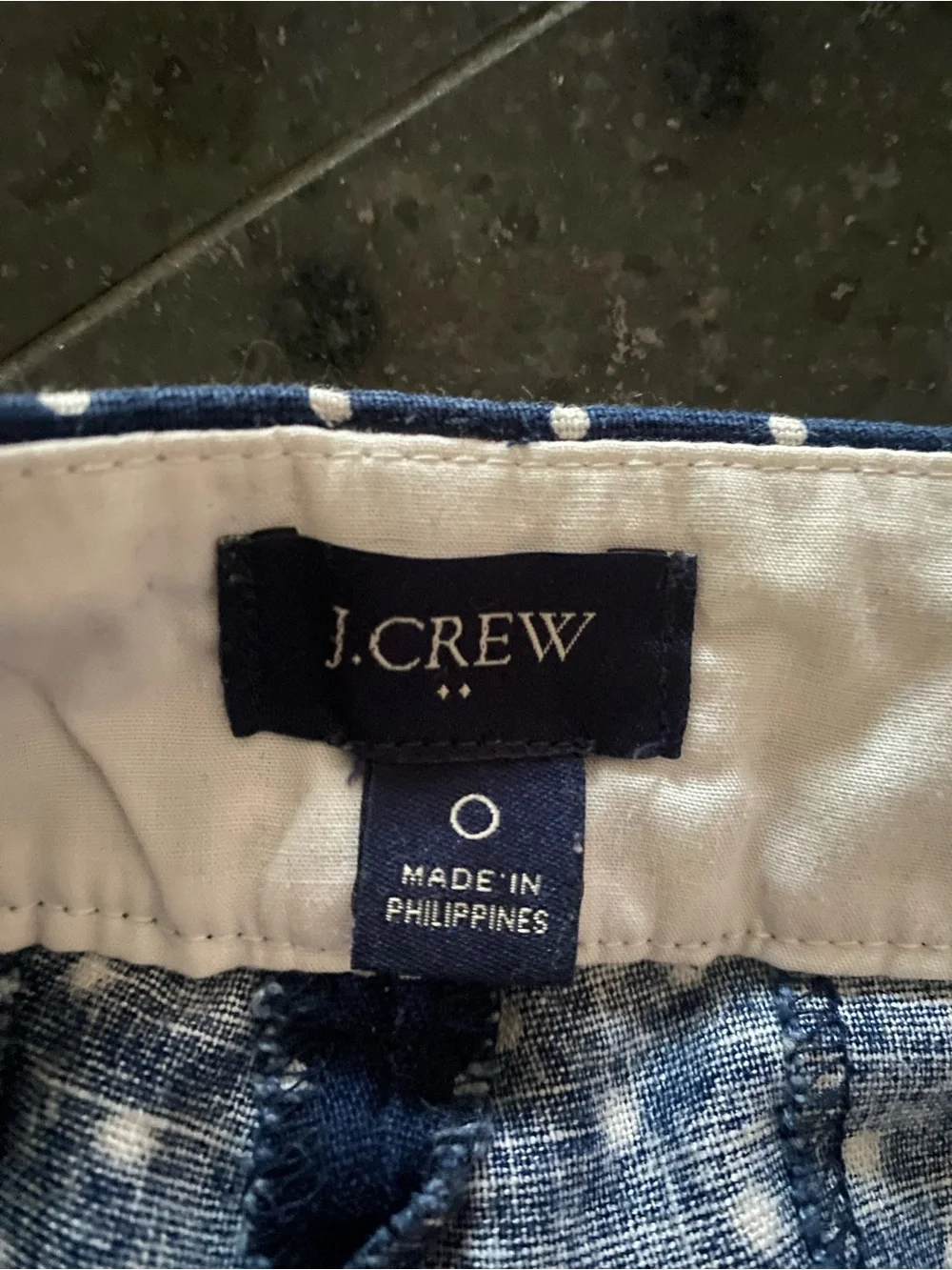 4 pairs of J Crew Scalloped Hem Shorts in multiple colors.
